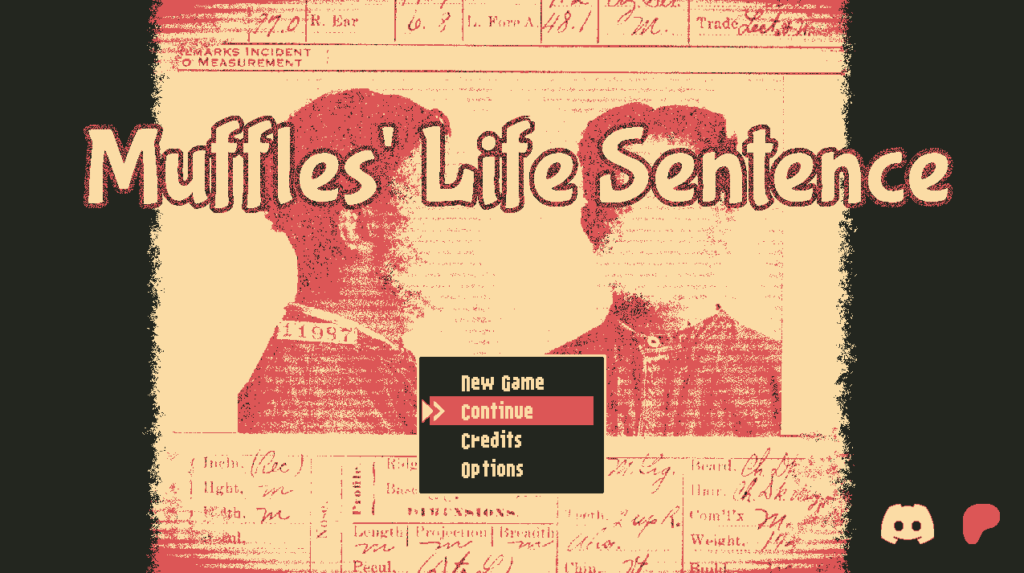 Placeholder title screen for Muffles' Life Sentence
